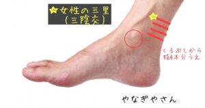 女性特有の不調やPMSには三陰交をマッサージしてあげましょう|化粧品専門店柳屋